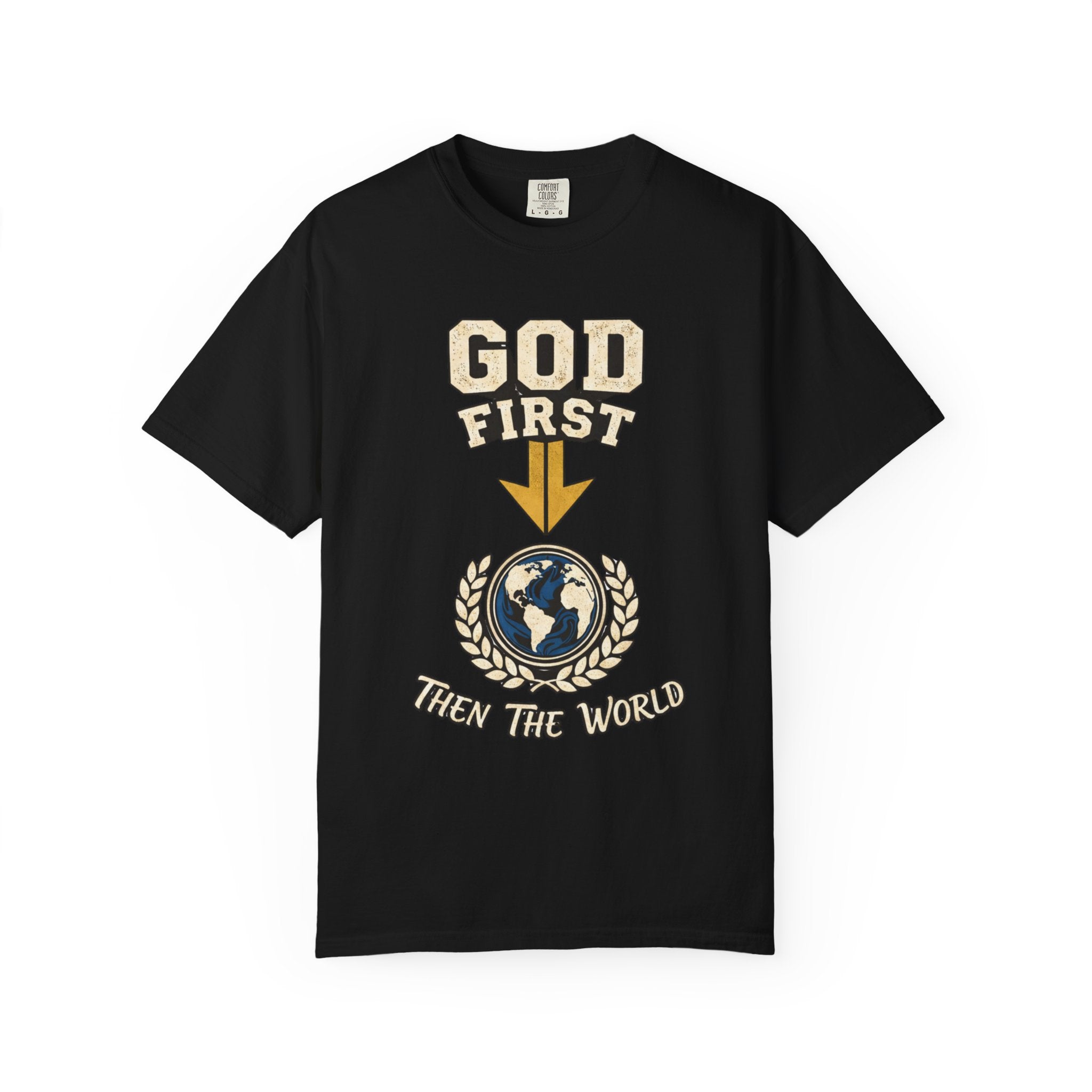 God First, Then The World - Selah Co. Tee