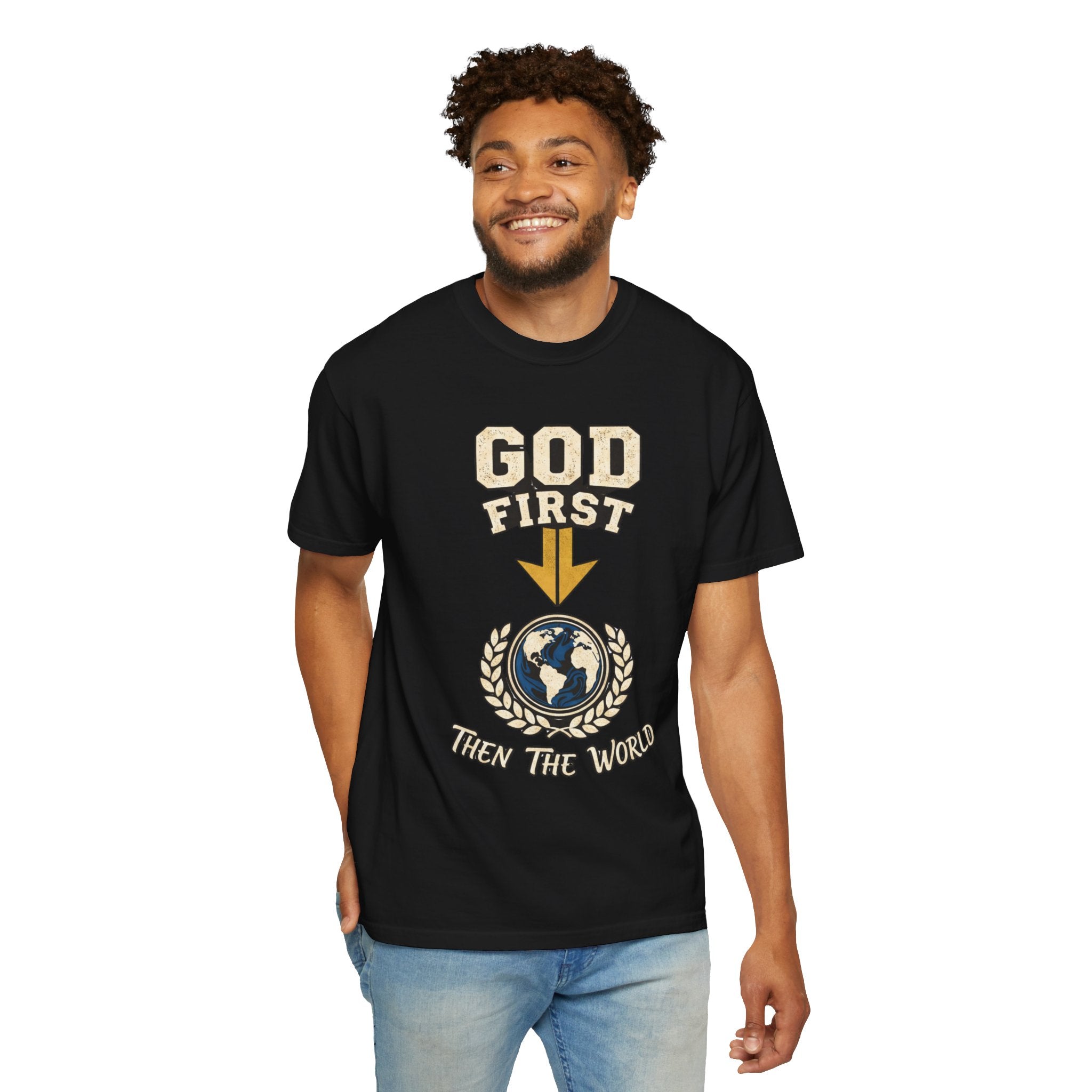 God First, Then The World - Selah Co. Tee