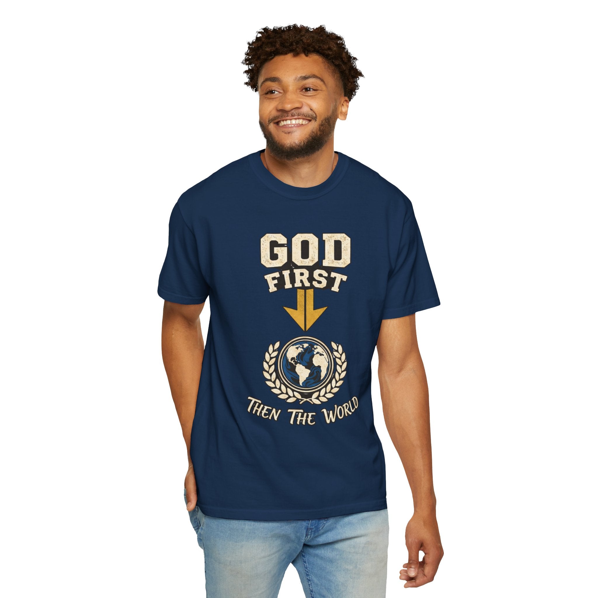 God First, Then The World - Selah Co. Tee